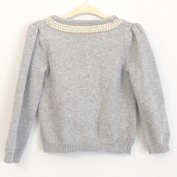 Tahari Button Up Cardigan Sweater in grey and pink size 18 months - Picture 10 of 13